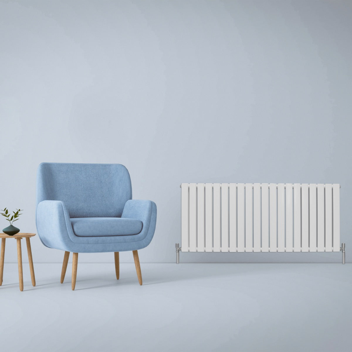 Radiateur Plat Blanc Brillant 60 cm x 140 cm