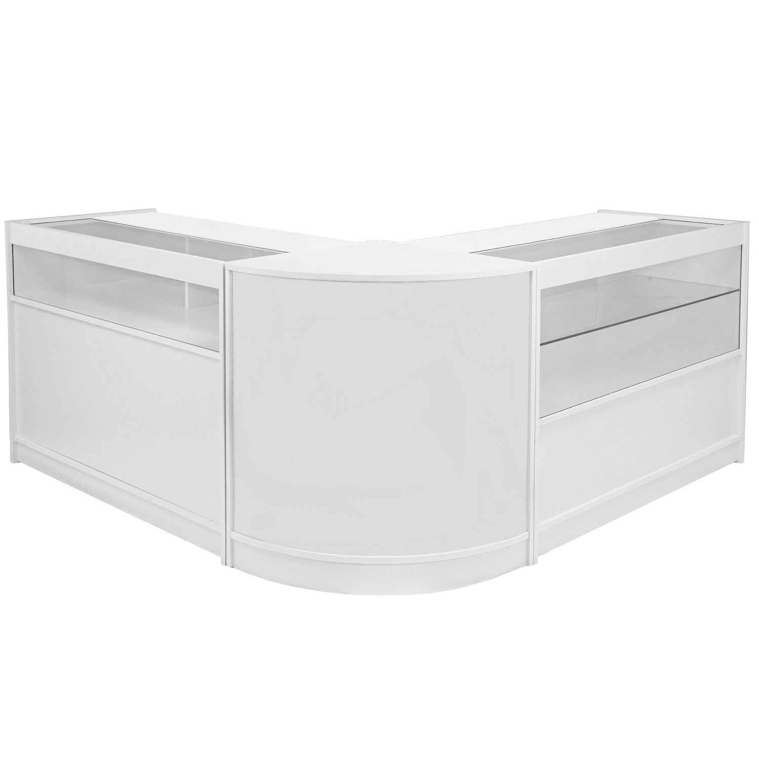 Comptoirs de Vente Ensemble Leo - Blanc Brilliant B1200, C1200, CM60