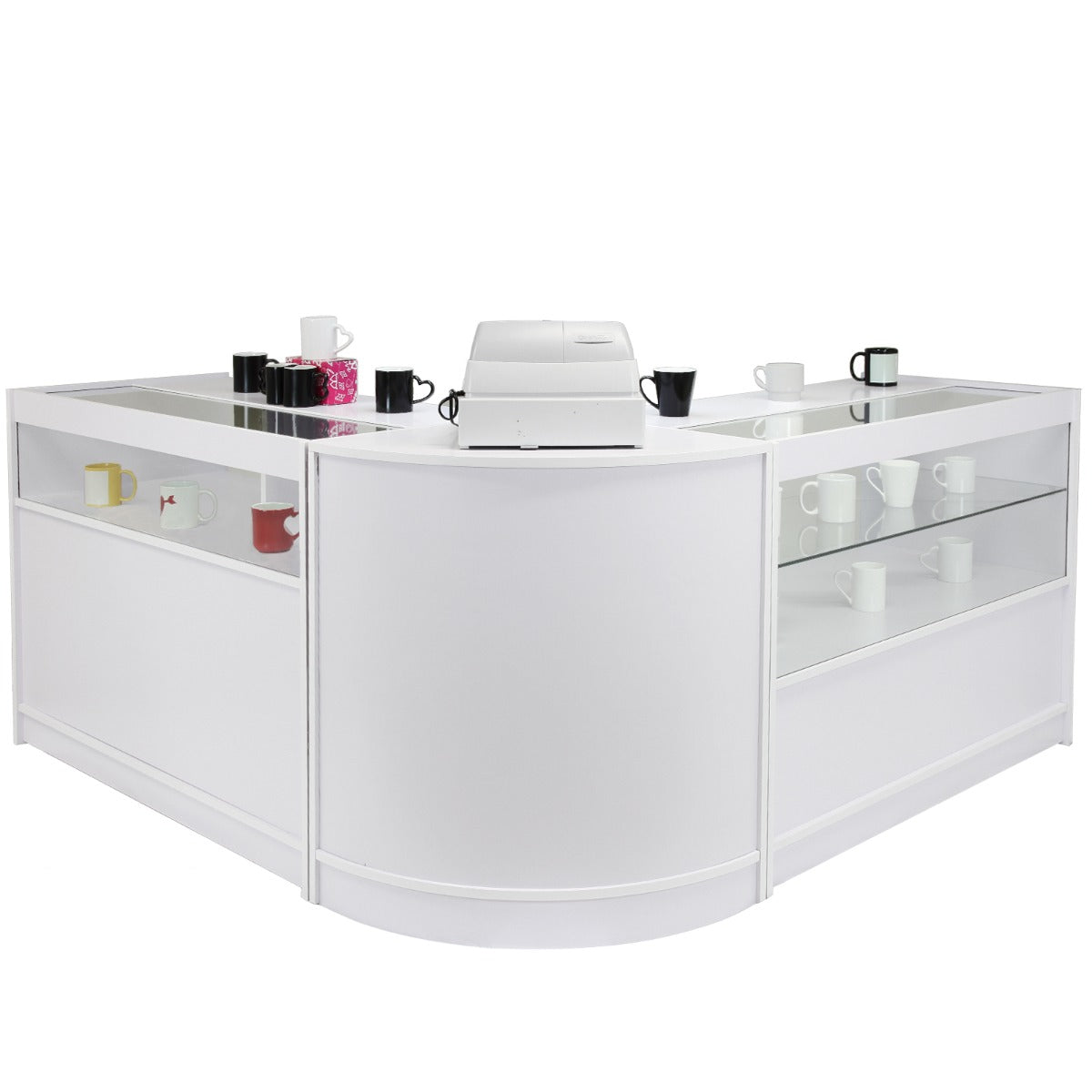 Comptoirs de Vente Ensemble Leo - Blanc Brilliant B1200, C1200, CM60