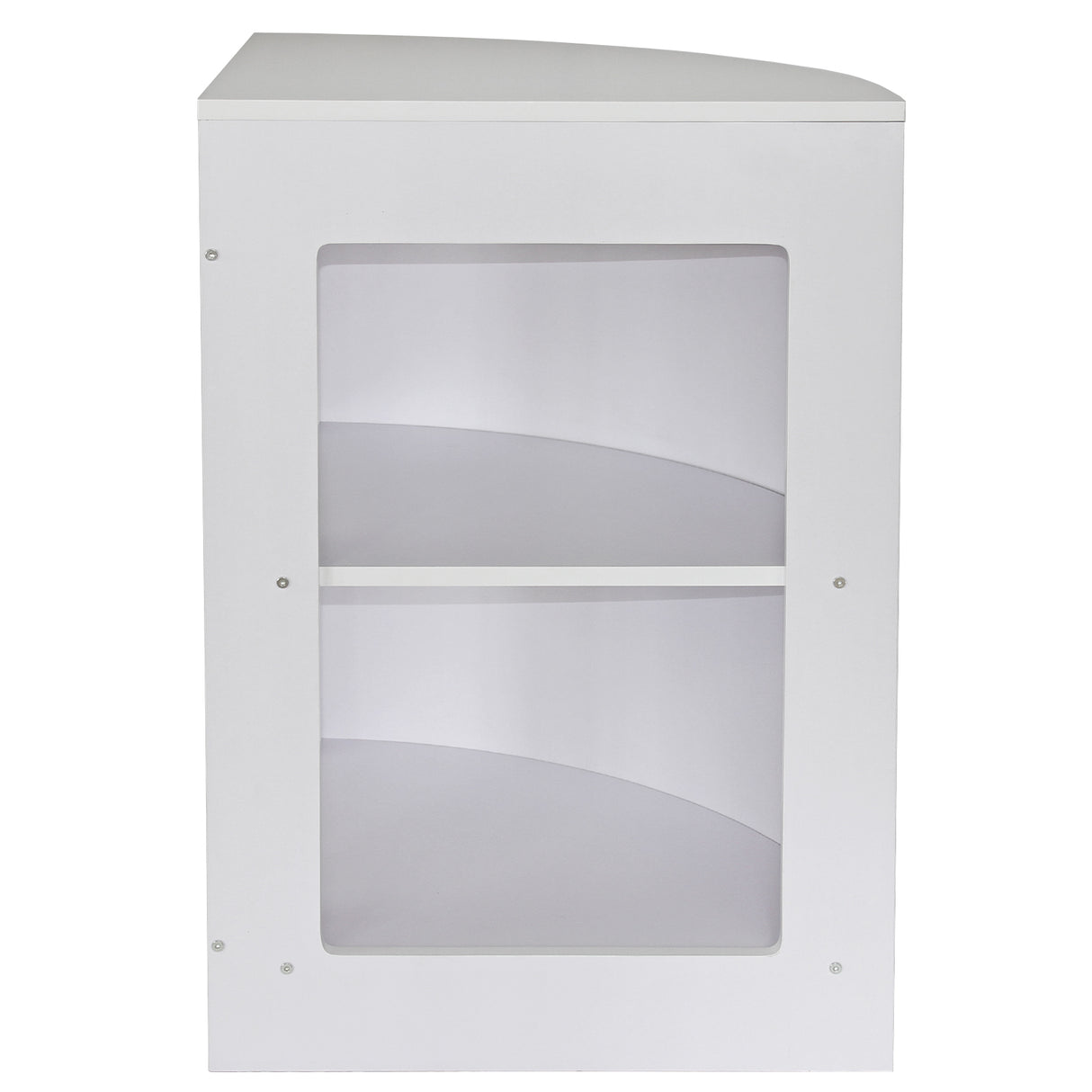 Comptoir de Vente Vitrine de Coin - Blanc CM60