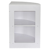 Comptoir de Vente Vitrine de Coin - Blanc CM60