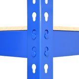 Monster Racking - Lot de 3 Rayonnages Q-Rax en Acier Bleu 90cm & 2 Rayonnages Q-Rax 120cm