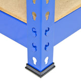 Monster Racking - Lot de 3 Rayonnages Q-Rax en Acier Bleu 90cm & 2 Rayonnages Q-Rax 120cm