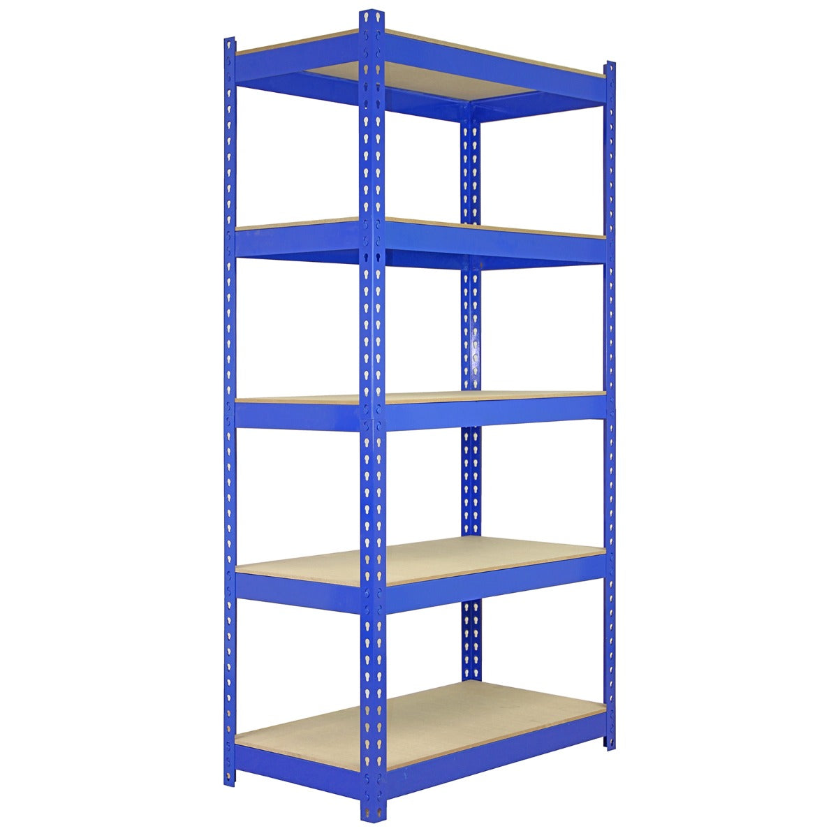 Monster Racking - Lot de 3 Rayonnages Q-Rax en Acier Bleu 90cm, 2 Rayonnages Q-Rax 120cm & Maillet