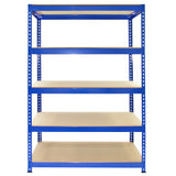 Monster Racking - Lot de 3 Rayonnages Q-Rax en Acier Bleu 90cm & 2 Rayonnages Q-Rax 120cm