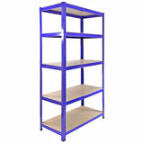 3 x Rayonnages T-Rax 90cm Bleus & Connecteurs de Baies