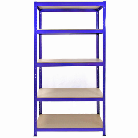 Monster Racking - Lot de 3 Rayonnages T-Rax en Acier Bleu 90cm x 45cm x 180cm & Connecteurs de Baies