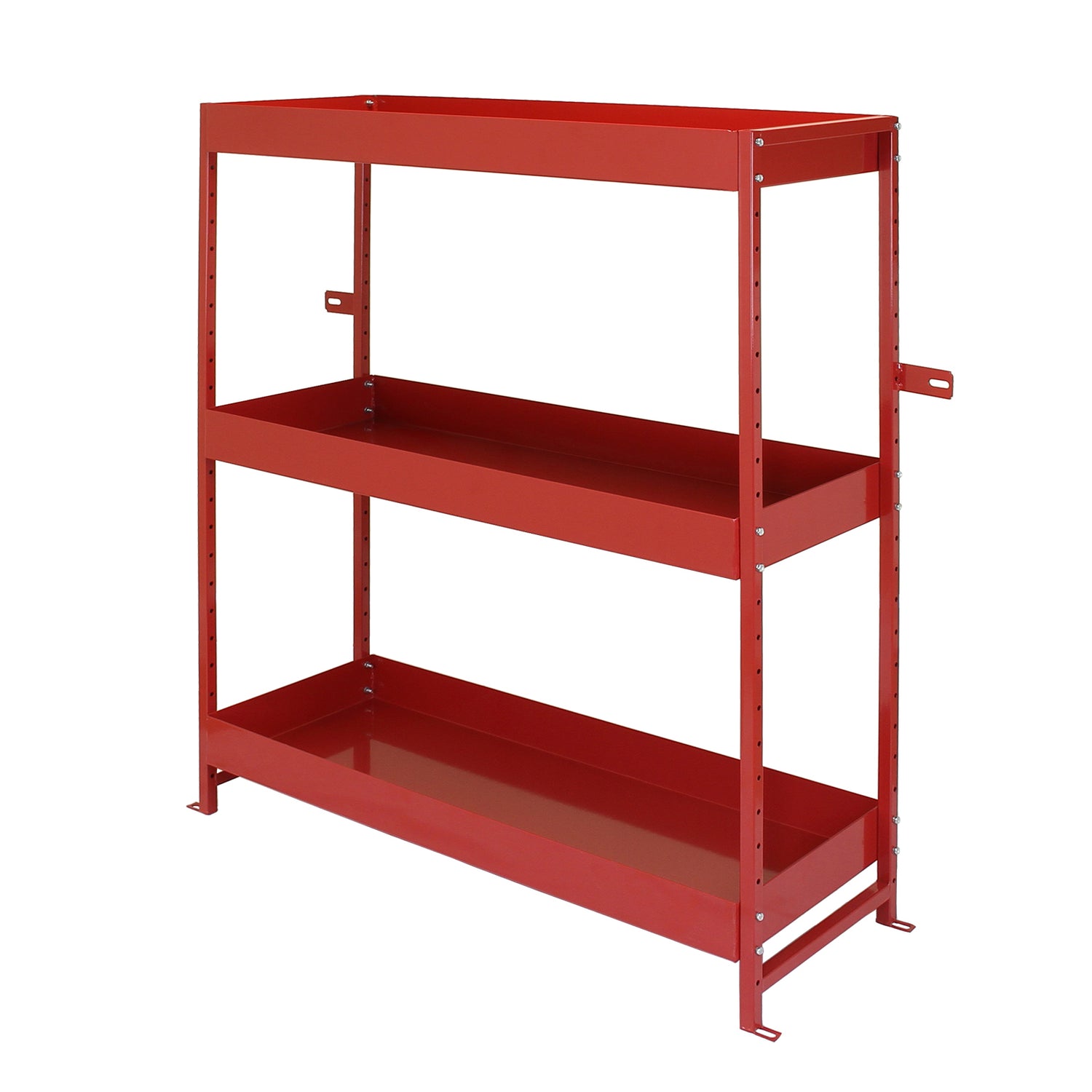 Monster Racking - Lot de 2 Rayonnages Pour Van & Casier Utilitaire en Acier Rouge « Flame »