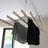 Étendoir à Linge Suspendu de 1,2 m - Blanc
