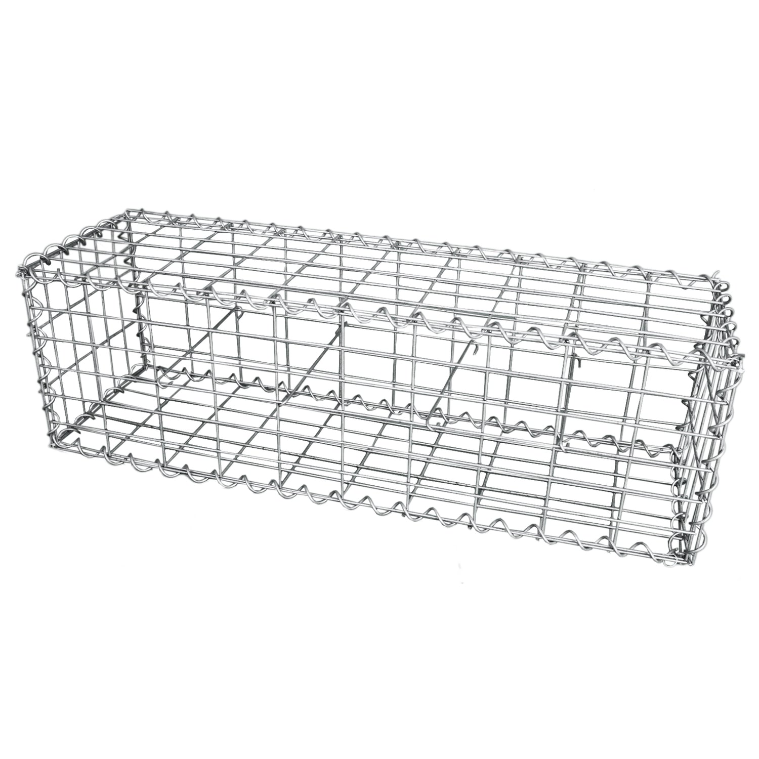Lot de 3 Paniers de Gabions 100 cm x 30 cm x 30 cm