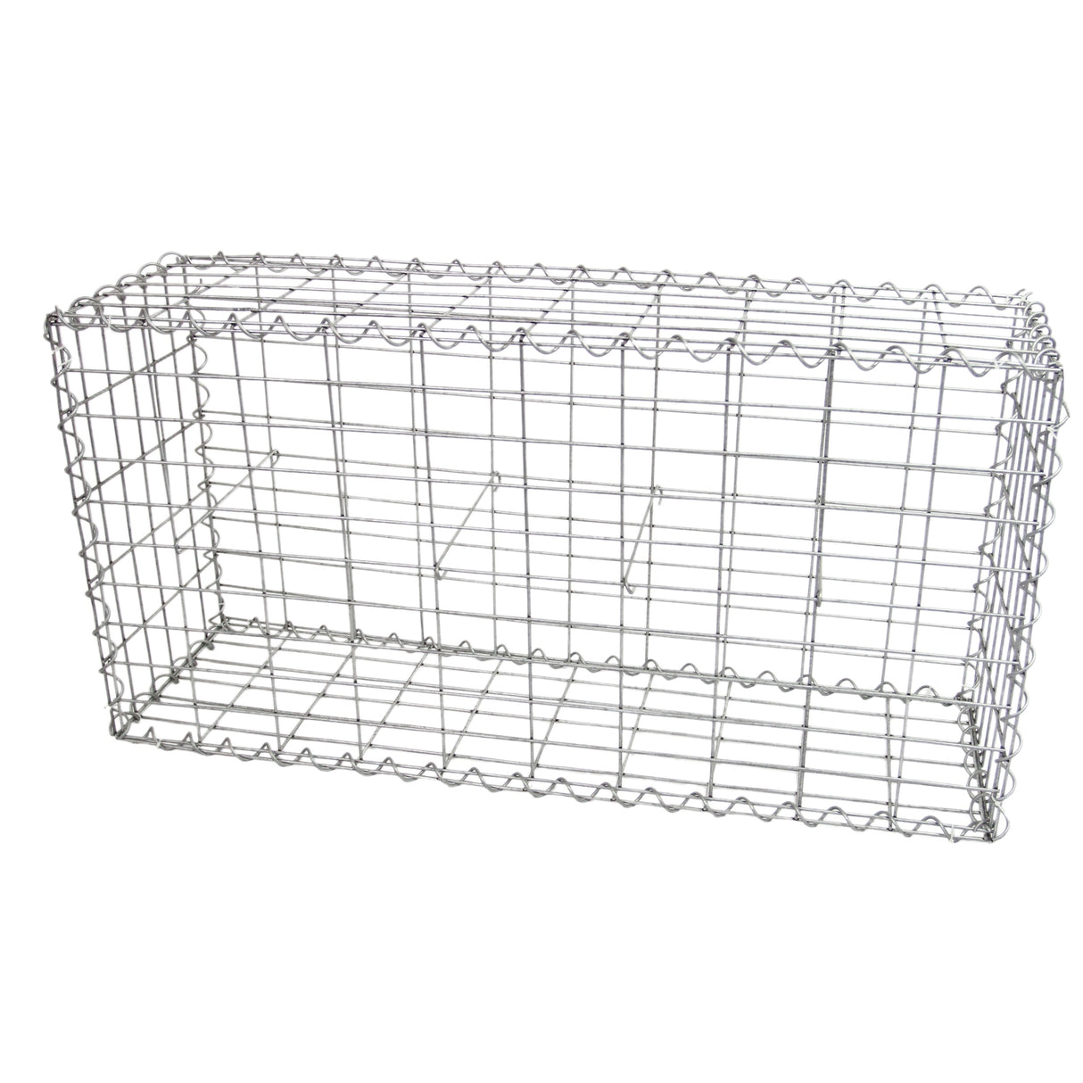 Lot de 3 Paniers de Gabions 100cm x 50cm x 30cm