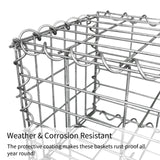 Lot de 2 Paniers de Gabions 100cm x 80cm x 30cm