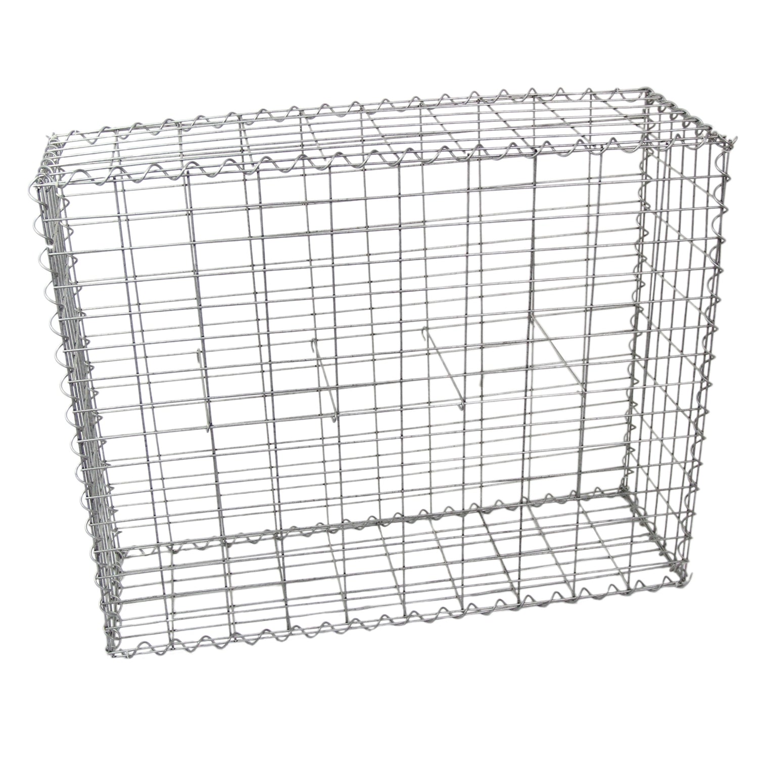 Lot de 2 Paniers de Gabions 100 cm x 95 cm x 30 cm