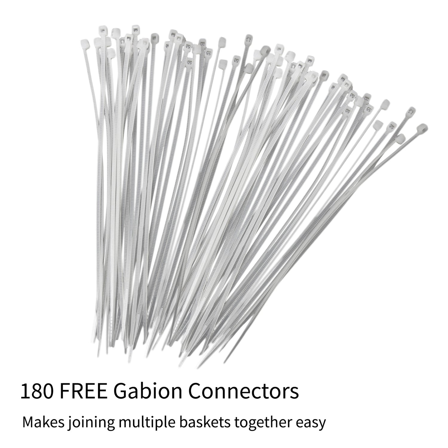 Lot de 6 Paniers de Gabions 100 cm x 30 cm x 30 cm