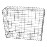 Lot de 4 Paniers de Gabions 100cm x 80cm x 30cm