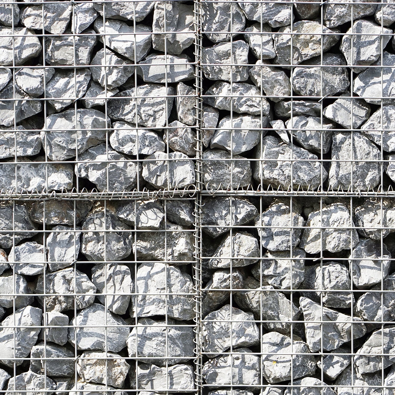 Lot de 6 Paniers de Gabions 100 cm x 80 cm x 30 cm