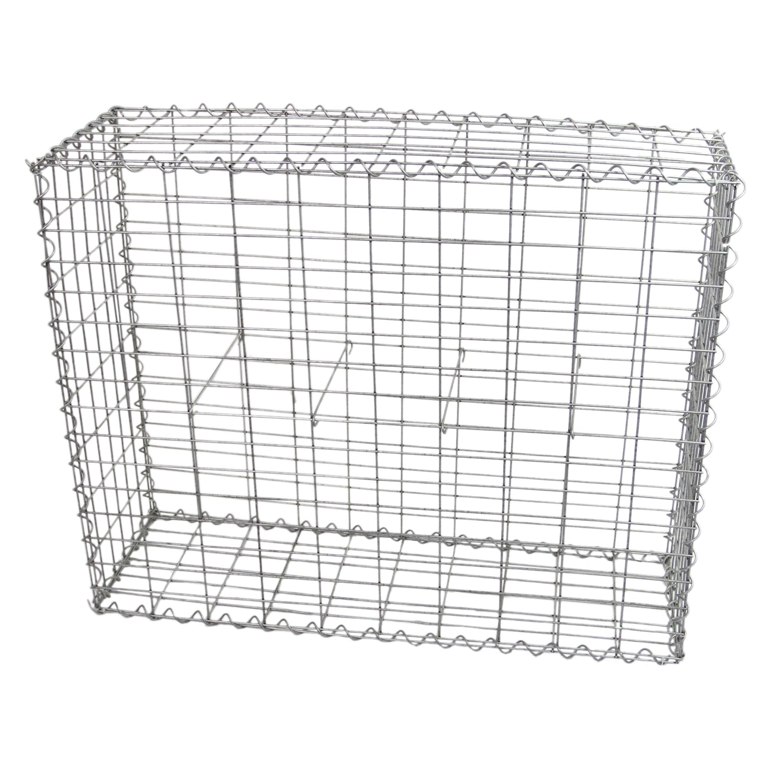 Lot de 6 Paniers de Gabions 100 cm x 80 cm x 30 cm